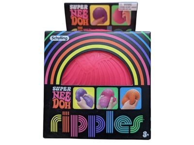 Schylling Super NeeDoh Ripples Fidget Toy New in Box - Rare Pink Color