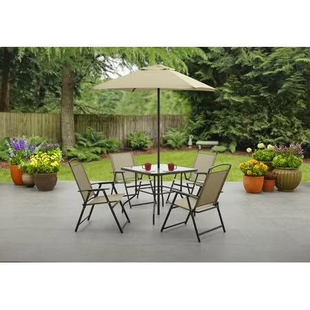 Mainstays Albany Lane 6-Piece Outdoor Dining Set
