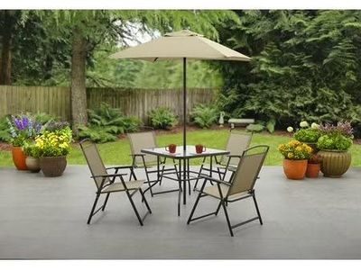 Mainstays Albany Lane 6-Piece Outdoor Dining Set