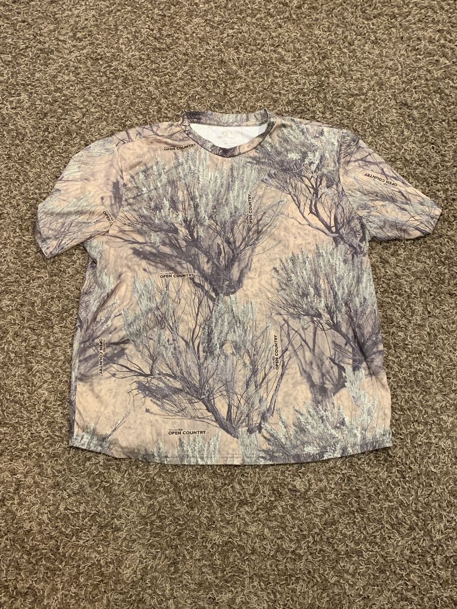 Open Country Camouflage Short Sleeve Shirt Xl