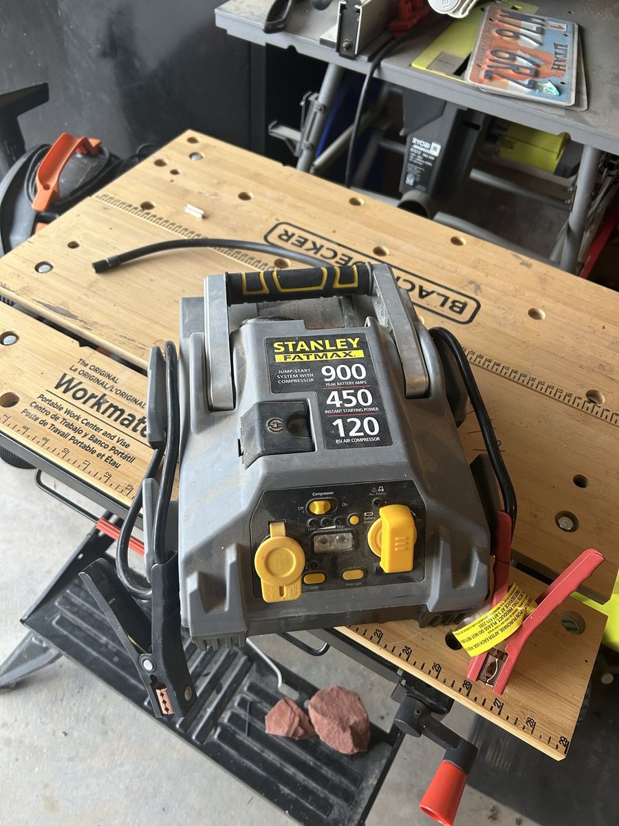 Stanley Fatmax Jump Start Battery with Compressor 