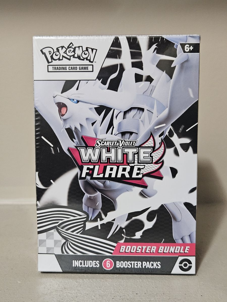 Pokemon White Flare Scarlet & Violet Sealed Booster Bundle