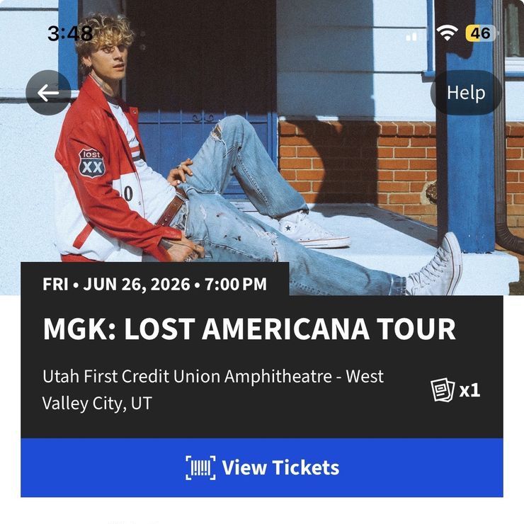 MGK Concert Ticket