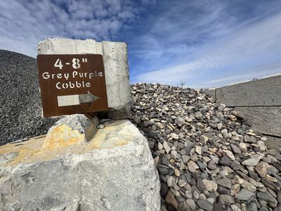 4 To 8 Inch Gray Pre-Purple Cobble Rock