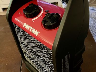 Patton Utility Heater - Red/Black Portable Electric Space Heater