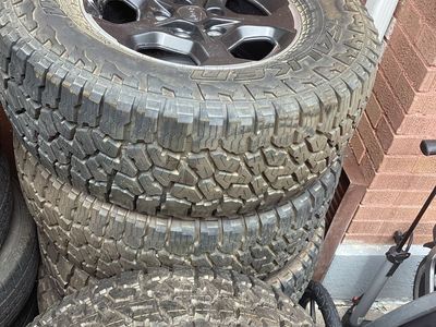 Goodyear Wrangler Wildpeak A/T Tires with Jeep Rims - Set of 5, All-Terrain