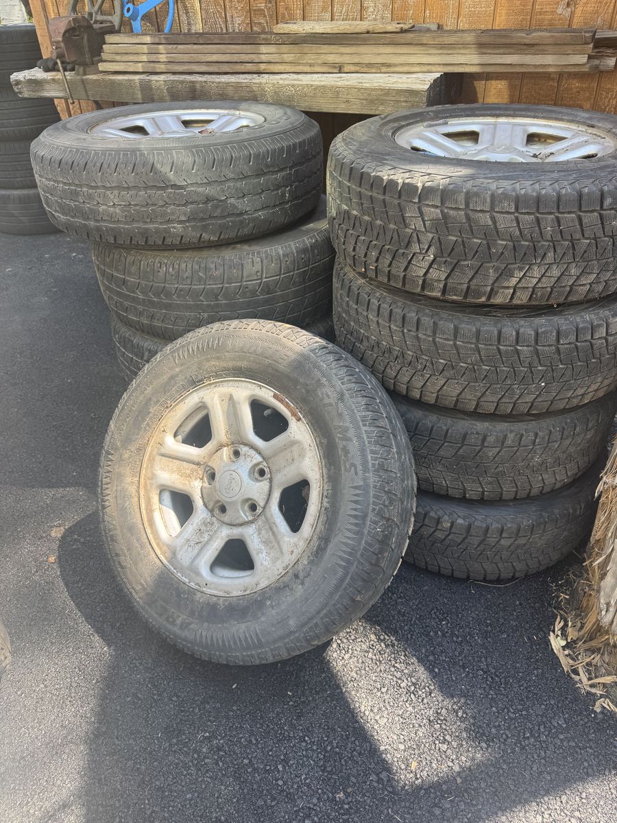Jeep Wrangler JK 16" Steel Wheels & Tires (9)