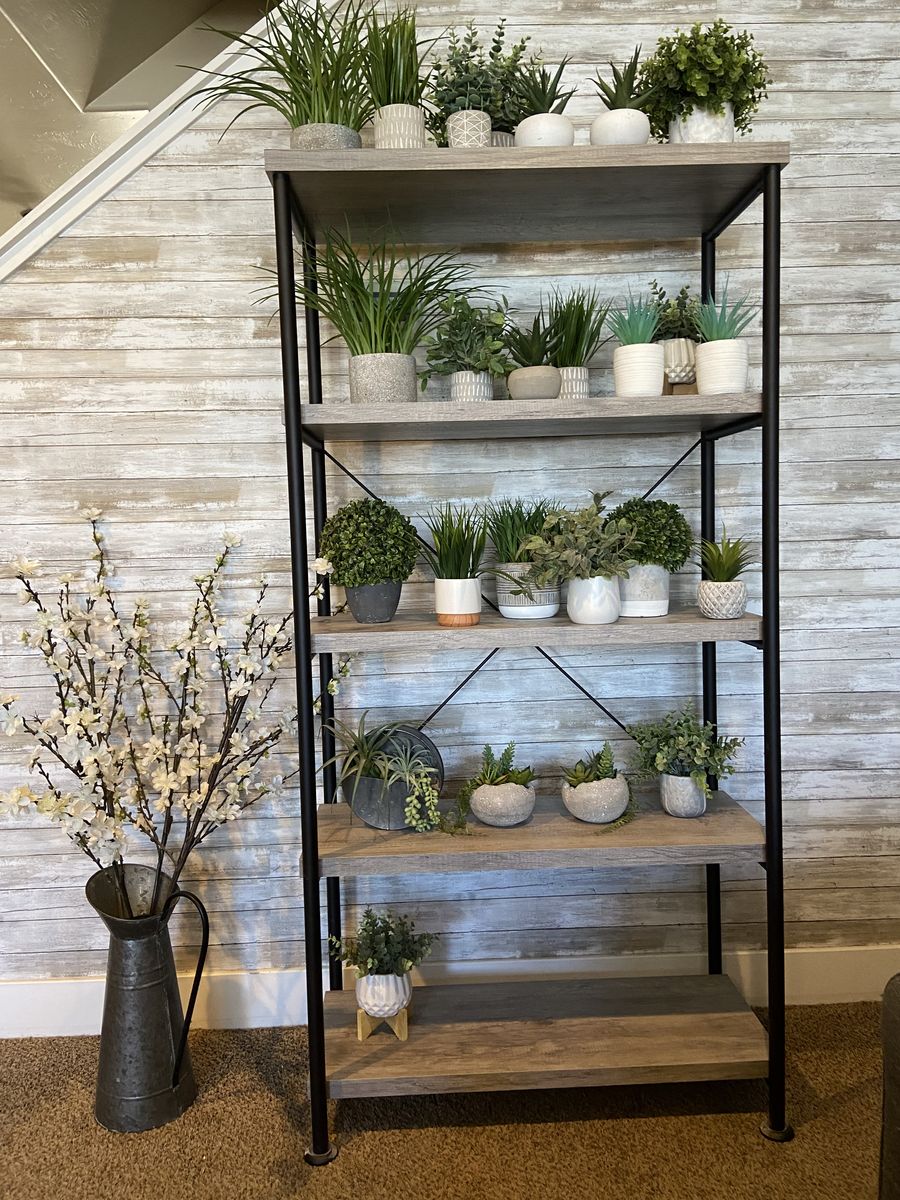 Home Decor - Large Modern Farmhouse Decor Bundle  (Plants, Signs, Accents)