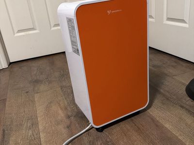 Yescomusa Portable Dehumidifier - Compact Orange & White Unit