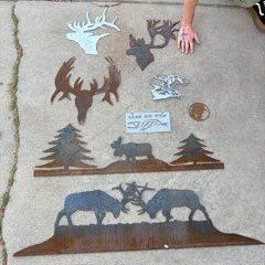 Handmade Mountain-inspired Steel Art