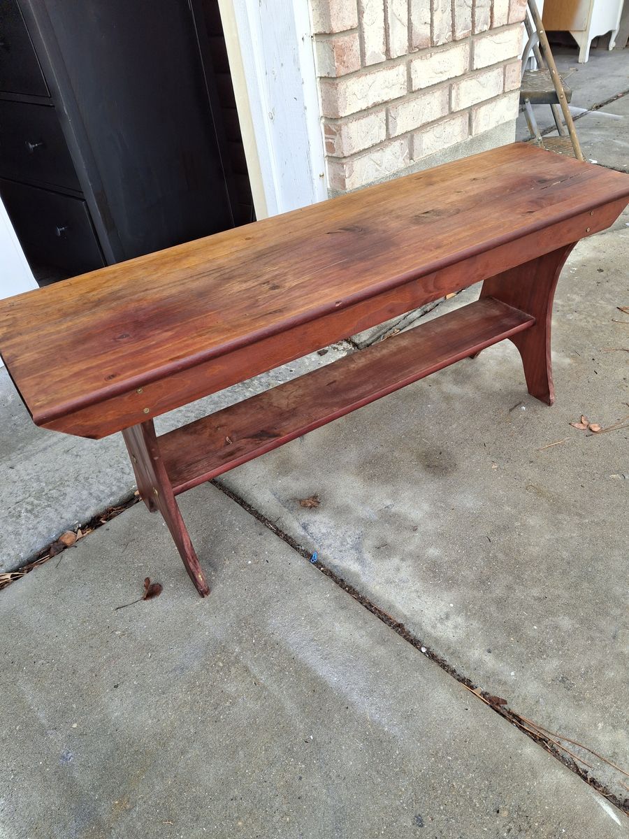 wood bench