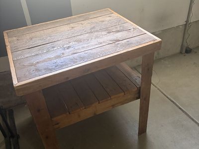 Beautiful hand made wooden table