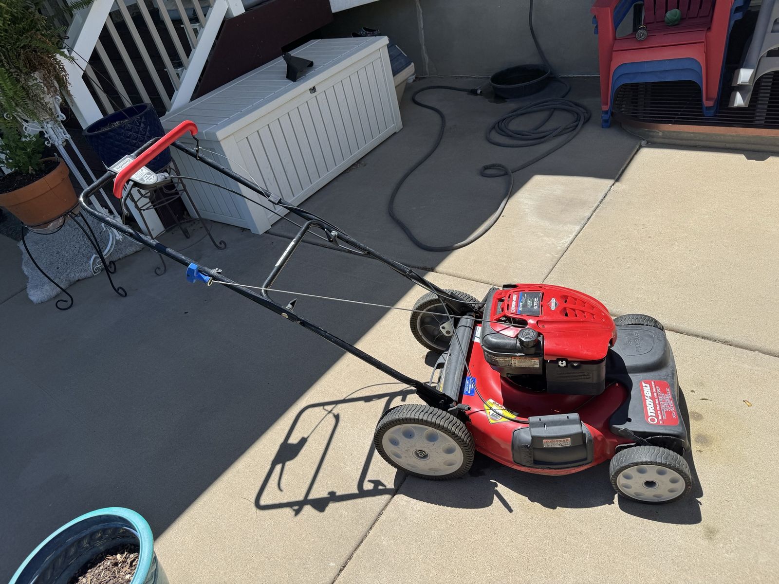 Troy built lawn mower