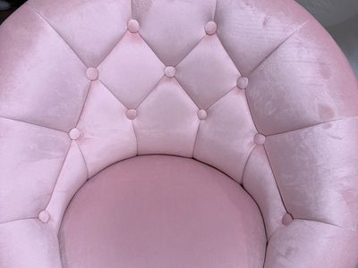 Mavin Velvet Swivel Barrel Chair