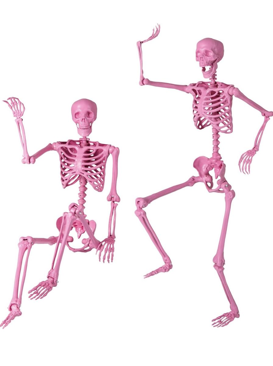 Halloween 5' PINK SKELETON SKELLY Skellie Home Decor Decoration Yard Prop