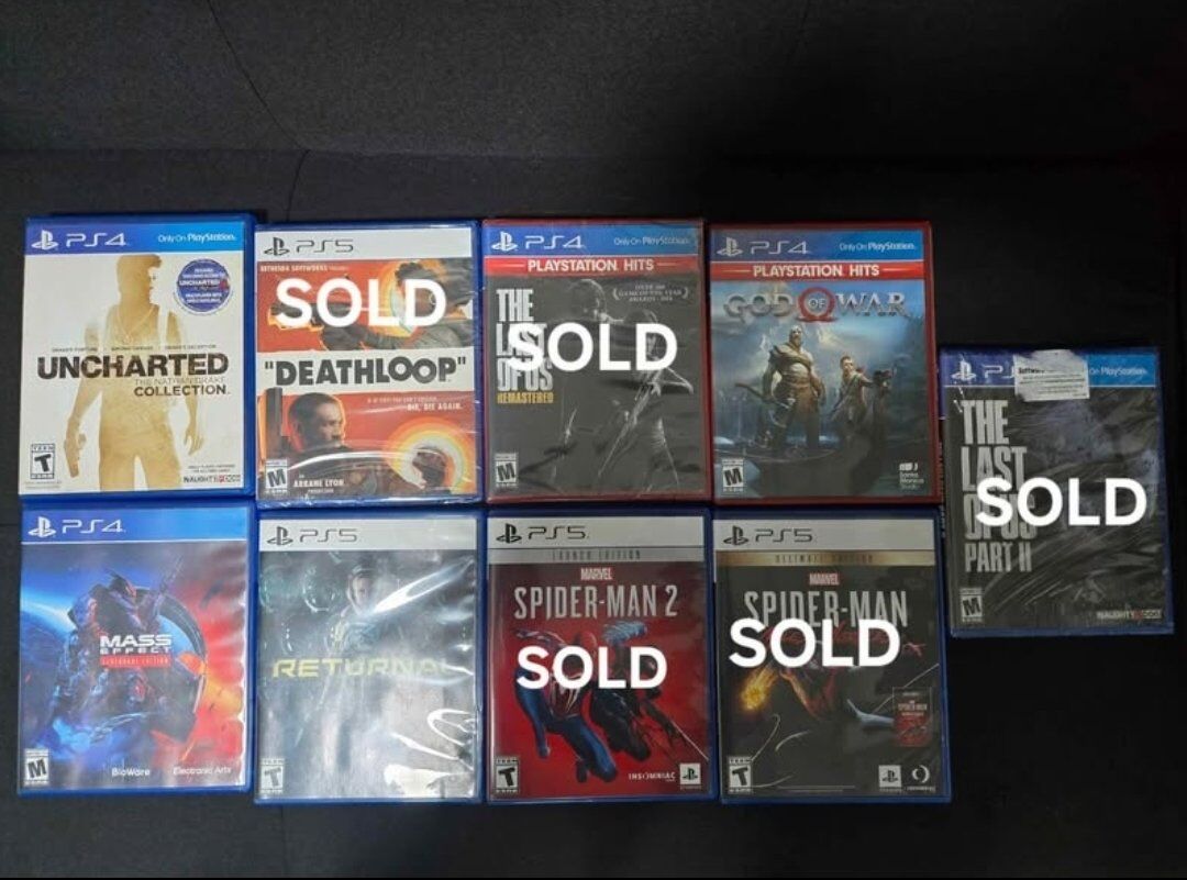PS5/PS4 Games (Description for Prices)
