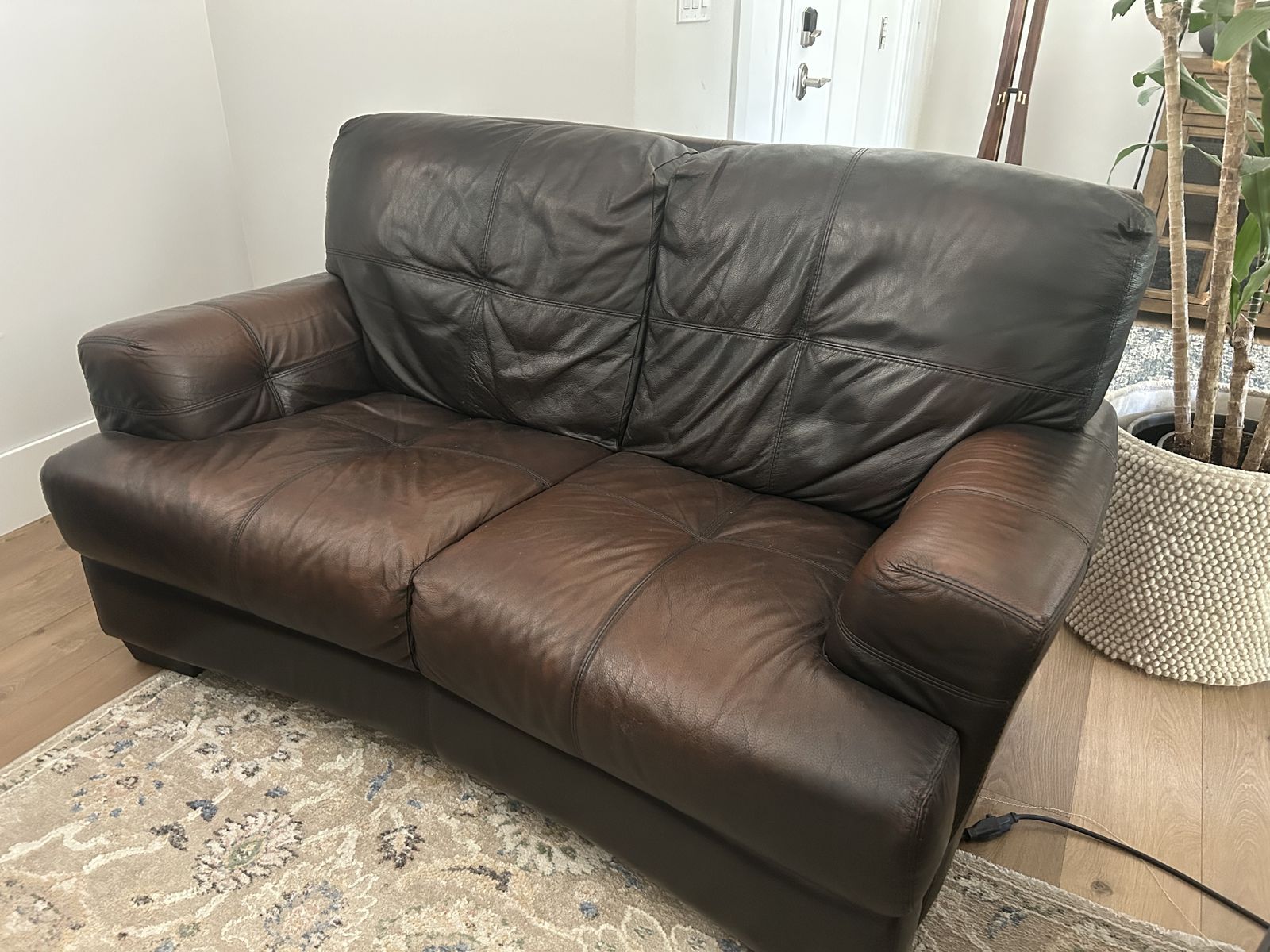Leather couches