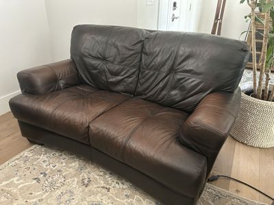 Leather couches