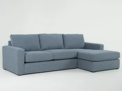 Blue three seat couch