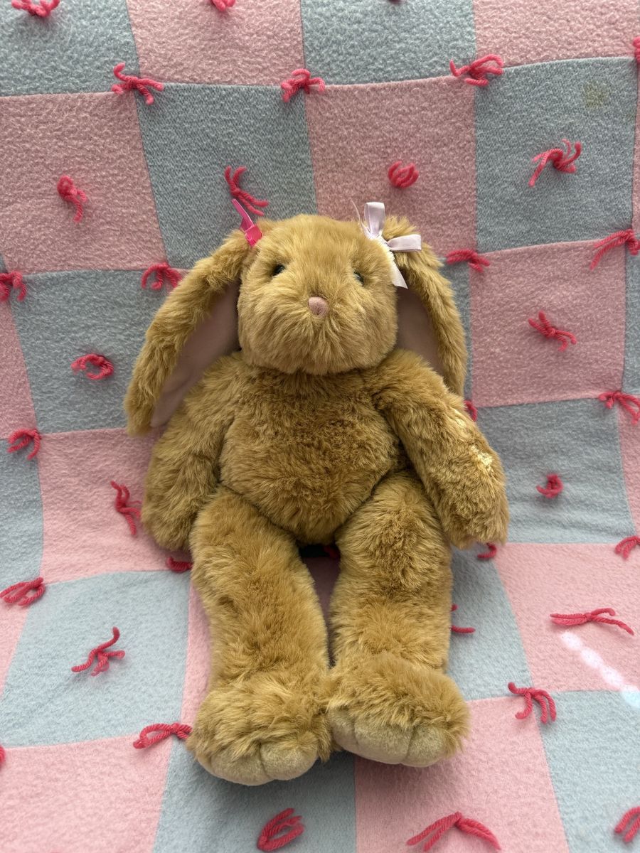 Your Favorite Vintage Bunny Build-A-Bear. This sweet girl is looking for a loving home. DM me with questions or offers. 