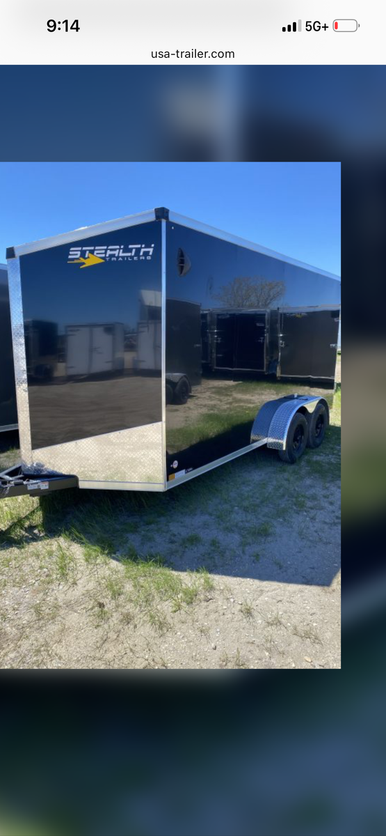 16’ enclosed cargo trailer