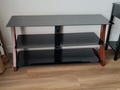 Tempered glass console table