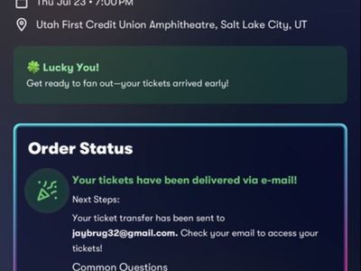 Riley Green Concert Ticket - Utah First Credit Union Amphitheatre - July 23, 7:00 PM