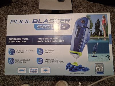 Pool Blaster Speed Vac XL Cordless Pool & Spa Vacuum w/ Pole, Rechargeable, 60 Min Runtime