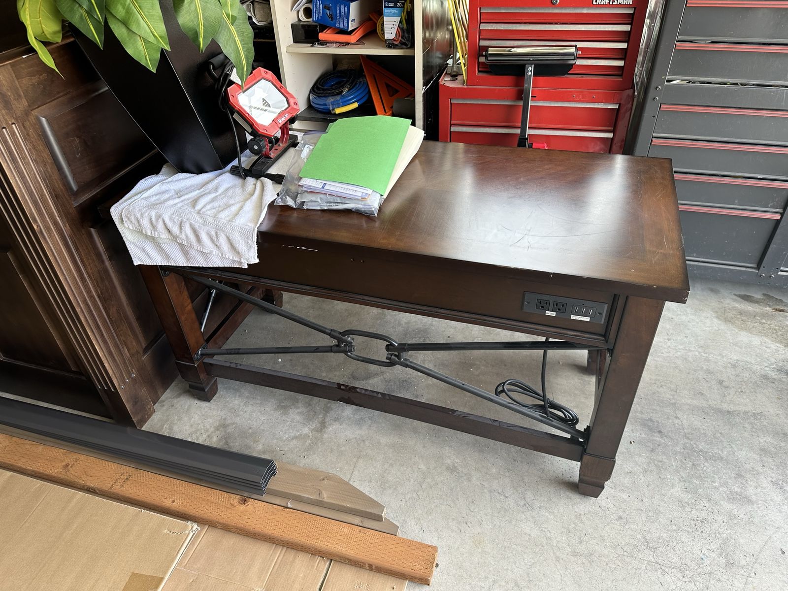 Executive-level computer desk