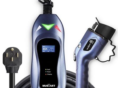 MUSTART 40A Level 2 EV Charger - 25Ft Cable Portable Electric Vehicle Charger