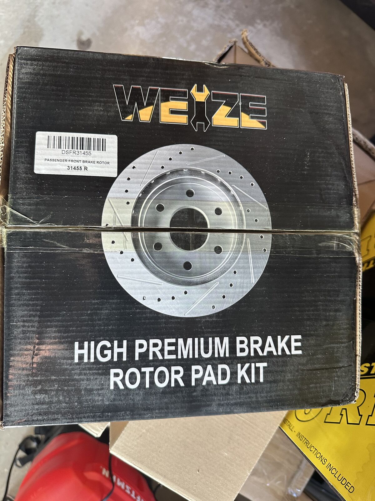 Weize Brake Pads and Rotor for RDX 07-12
