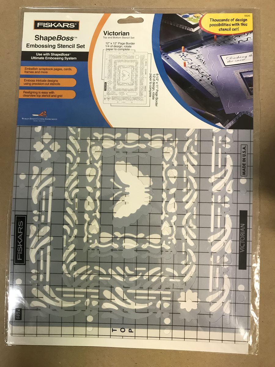 Fiskars Shapeboss Embossing Stencil Sets Lot of 13 or Purchase Individually