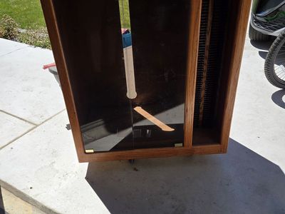 Oak Finish Media Storage Cabinet / CD DVD Tower, Revolving Glass Door
