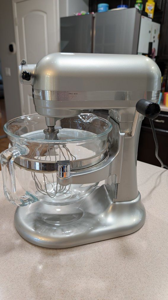 KitchenAid Pro 600 Design Series Stand Mixer with Glass Bowl – $350