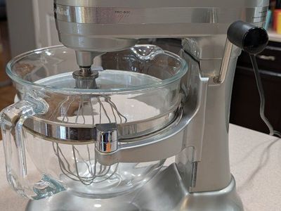 KitchenAid Pro 600 Design Series Stand Mixer with Glass Bowl – $350