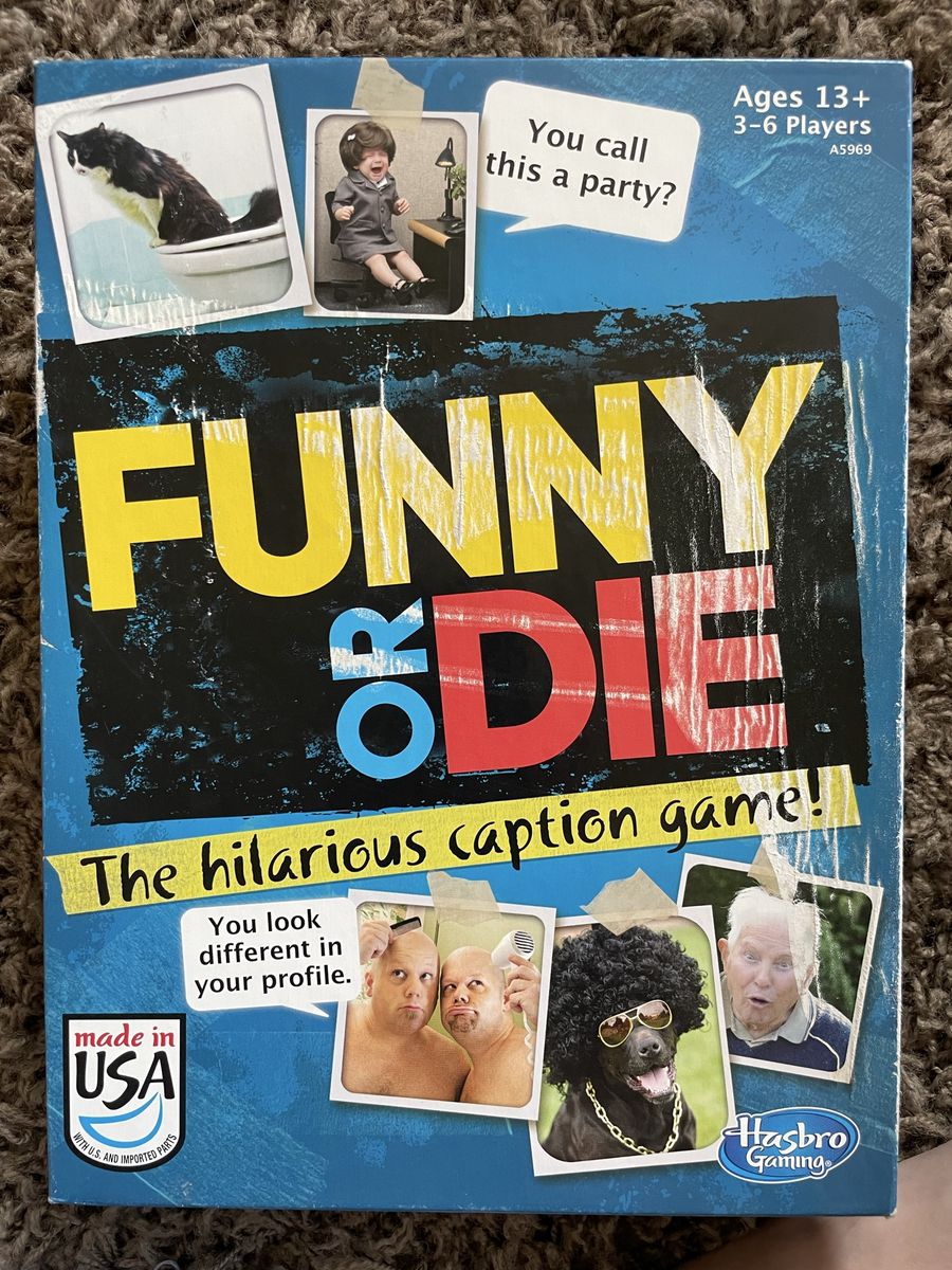Funny or Die: The Hilarious Caption Game by Hasbro Gaming - Complete Adult Party Game