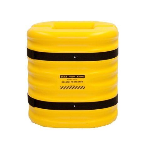 10" Square Columns, Mini Column Protector, Yellow