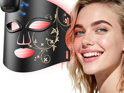 NEW FDA Cleared Red Light Therapy Mask for Face, RB-008J LED Light Therapy Mask with Infrared/Blue/Red+Blue Modes
