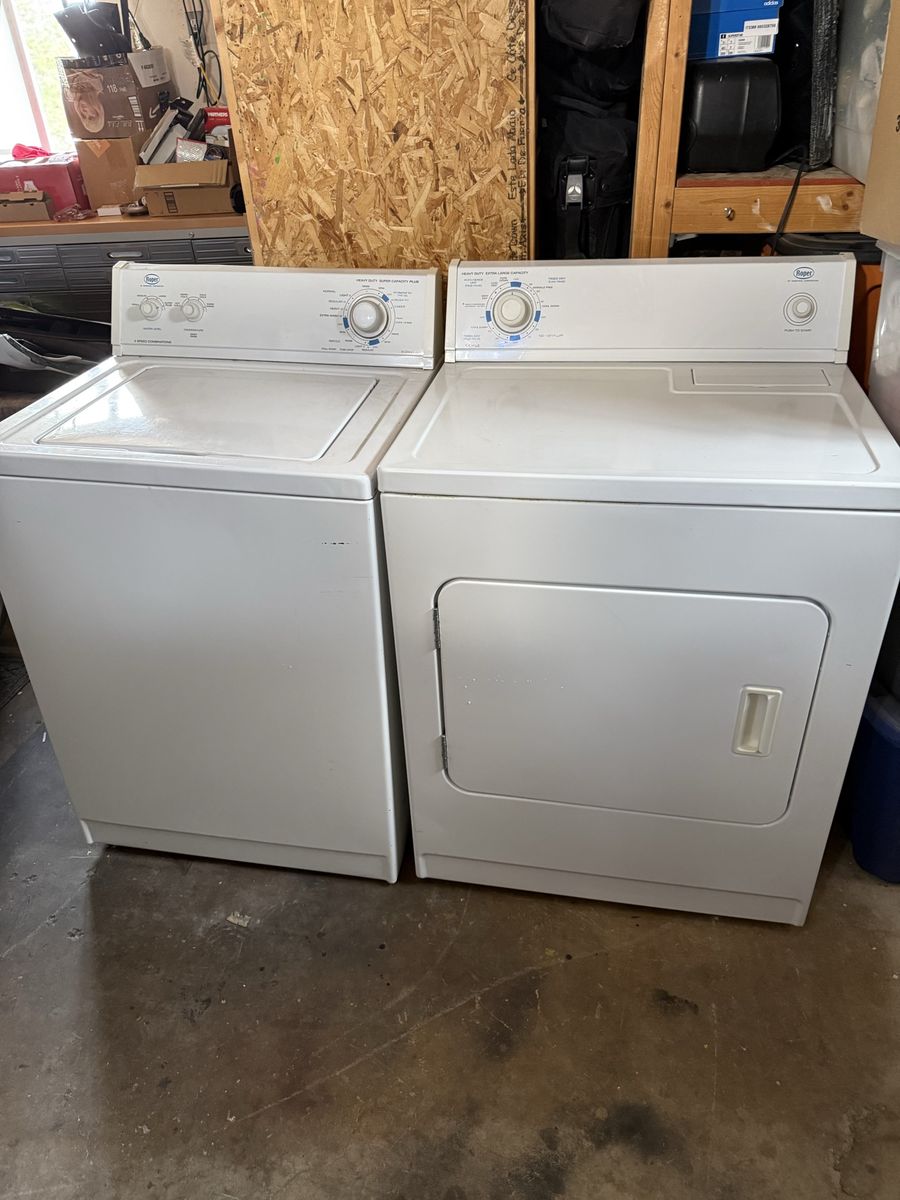 Working Roper Washer & Dryer
