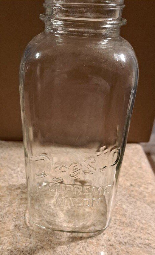 Vintage Presto 1/2 gal canning jar