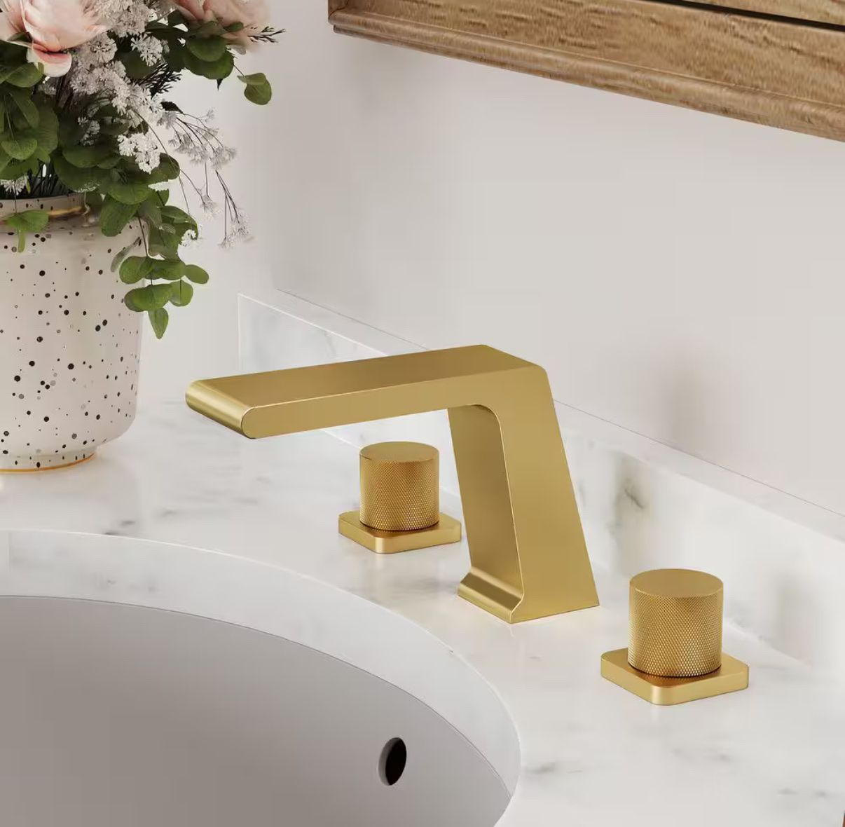 EVERSTEIN 3 hole brushed gold faucet!!