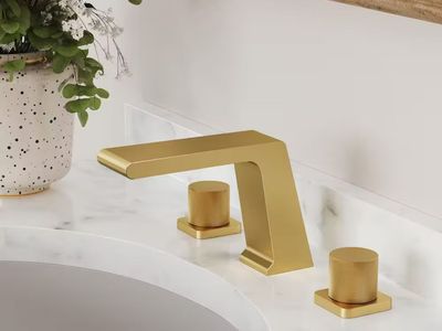 EVERSTEIN 3 hole brushed gold faucet!!
