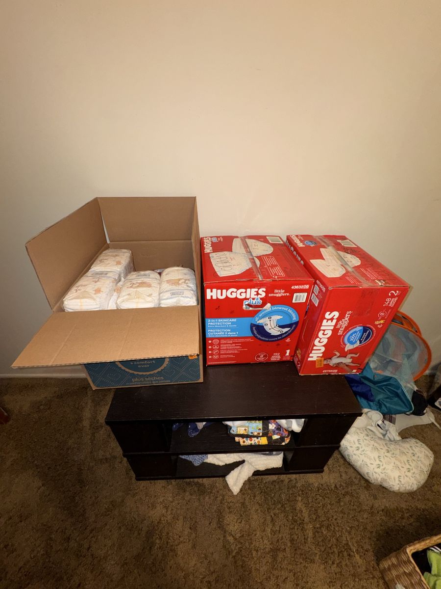 Huggies Little Snugglers Plus Diapers - Size 2 (168 Count) - New, Unopened Boxes