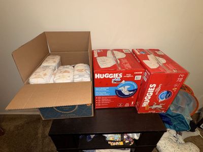 Huggies Little Snugglers Plus Diapers - Size 2 (168 Count) - New, Unopened Boxes