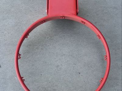 Red Heavy-Duty Breakaway Basketball Rim with Spring Mechanism