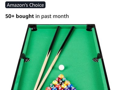 Best Choice Products Tabletop Billiard Pool Game Table w/ Cues, Balls, Storage Bag