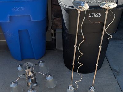 chandelier and pendant lights.