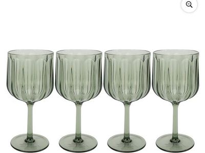 Plastic stem glasses