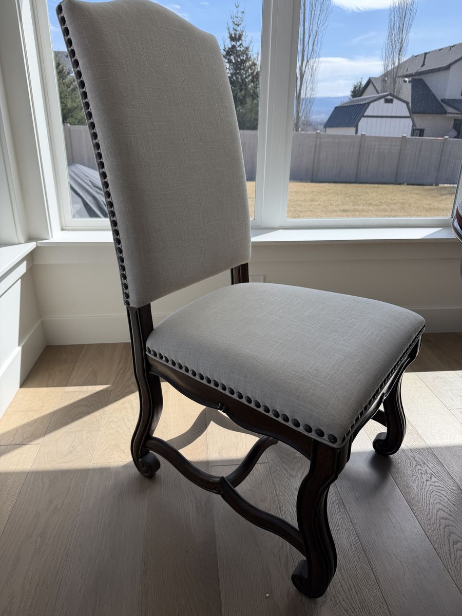 4 Like New Fabric Dining Chairs
