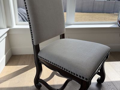 4 Like New Fabric Dining Chairs